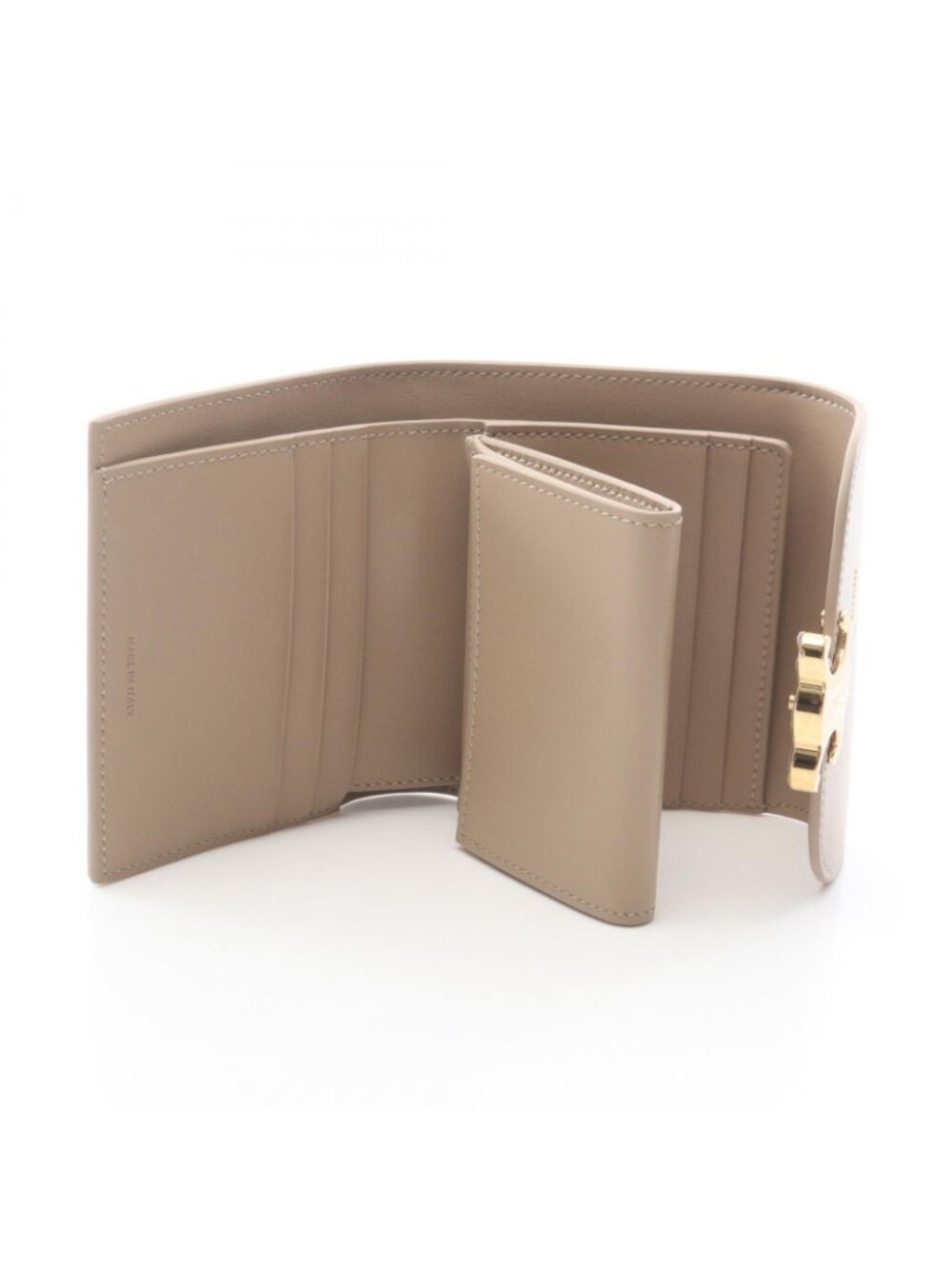Celine Trifold Wallet Triomphe Small Flap Safari Leather - Picture 3 of 5